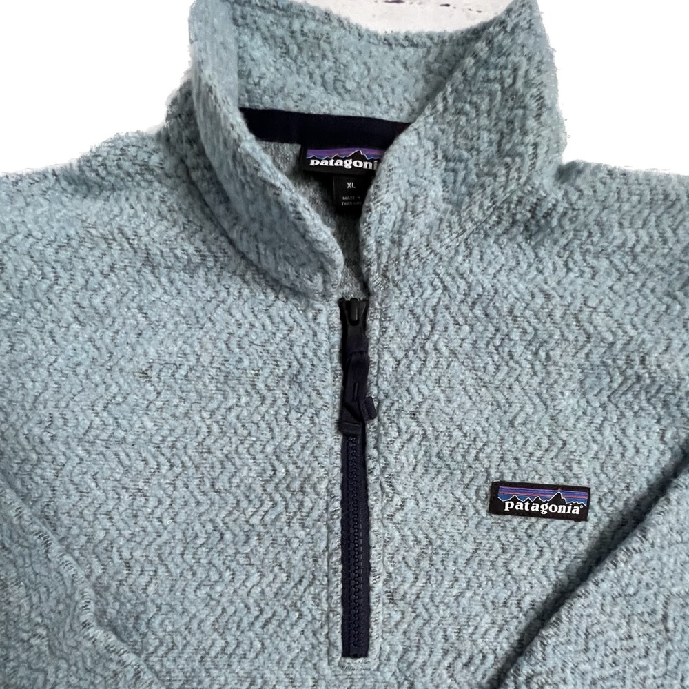 Patagonia Woolyester Zip Up Fleece Zip Top Pullover Size XL